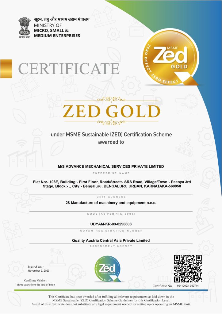 Zed Gold - Advance Mechanical Services Private Limited